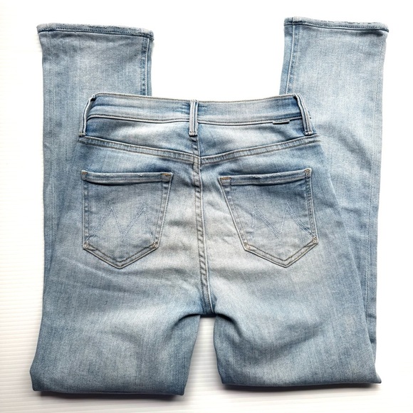 Mother The Mid Rise Dazzler Flood Jeans in Sweet Petals Size 25 - Picture 6 of 9